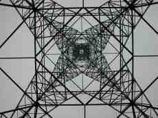 highrise power mast electrical pattern high metal