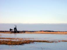 dutchscape dutch landscape water mill winter