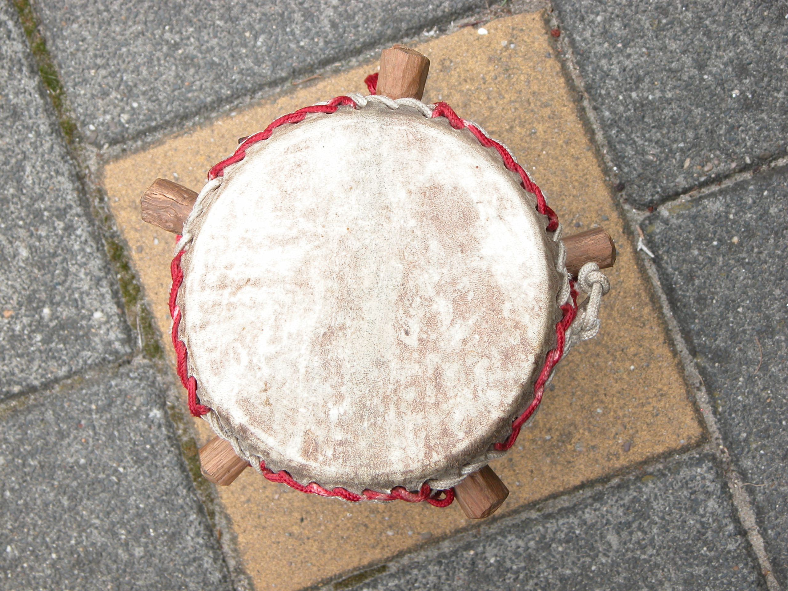 objects musical instruments drum top djembe top skin texture