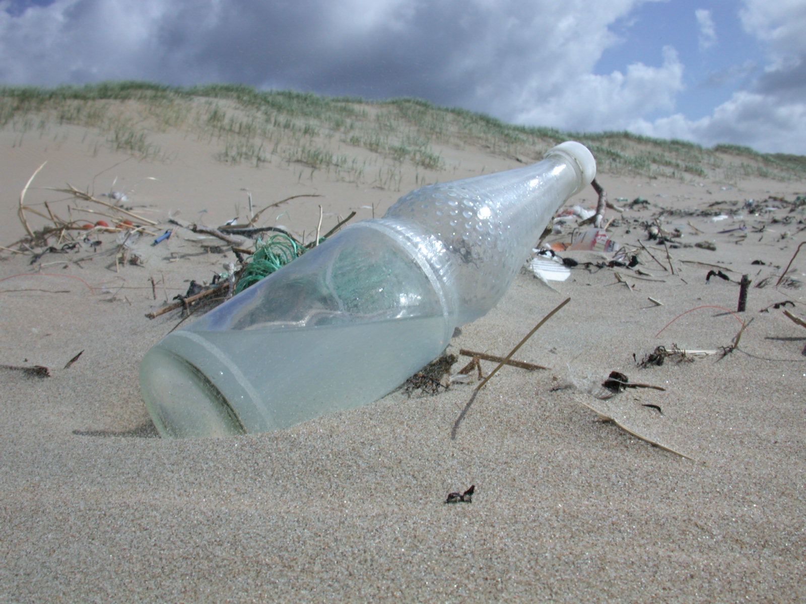 bottle on beach message glass hires