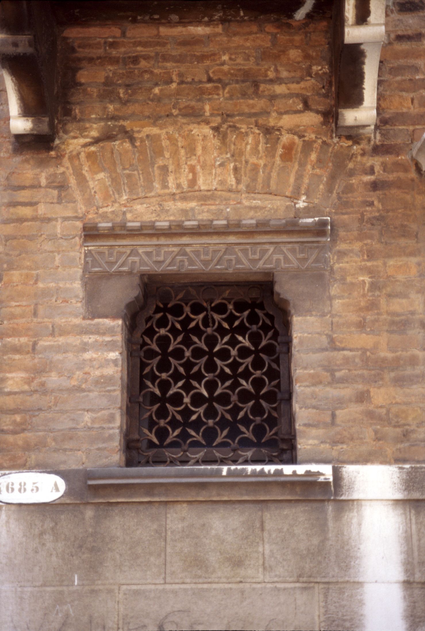 wall with window bricks malta