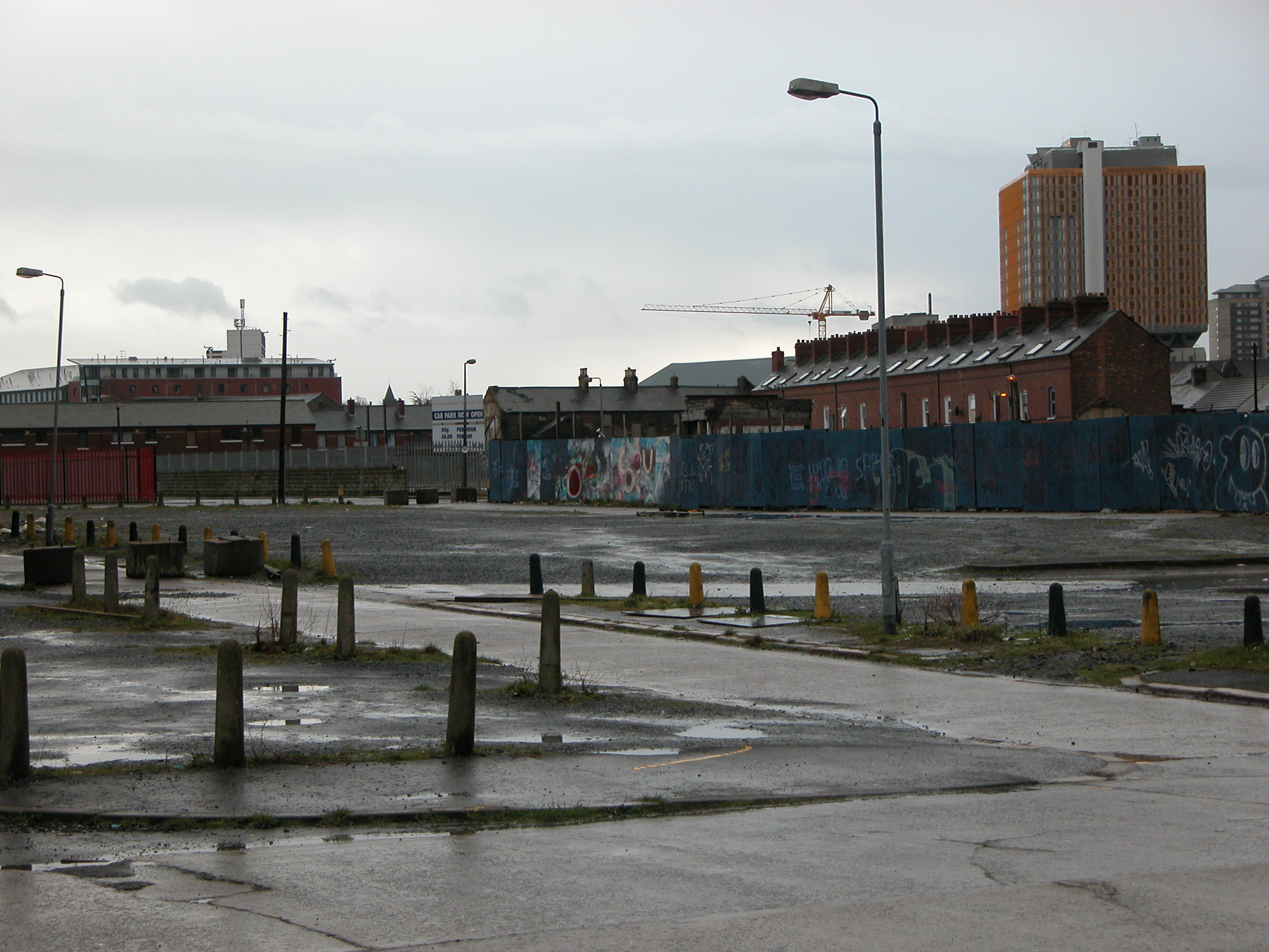 england slum slums factory site terraces row of houses harbour harbor district industrial