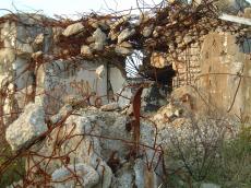 maartent architecture exteriors rubble walls concrete iron wall ruine modern debry