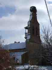 julio architecture exteriors church fascade tower winter snow