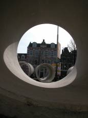 architecture exteriors objects house houses city sewer sewerpipe pipe pipes haarlem spaarne