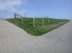 grass fence asphalt dike landscape achitecture dam