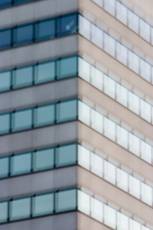 building office highrise flats windows corner
