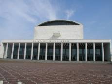 tabus palazzo dei congressi pillars columns modern design building