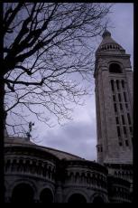 tower church hill tree sky