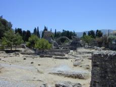 greece ruins old brick dusty sunny