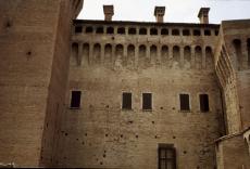 castle stronghold fortress architecture exteriors italy arch arches wall texture windows brickwall mediavel chimney