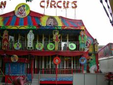 architecture exteriors funfair fair circus clowns clown