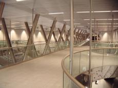 maartent architecture interiors station metal alumium aluminium pole poles walkways