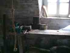 maartent shed workbench tools rope hanging mallet can of paint