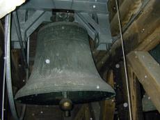 bell clock carillon chime snow snowing