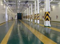 ship ferry interiour parking space empty
