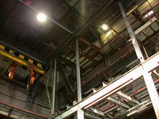architecture interiors stairs industry hall crane lift