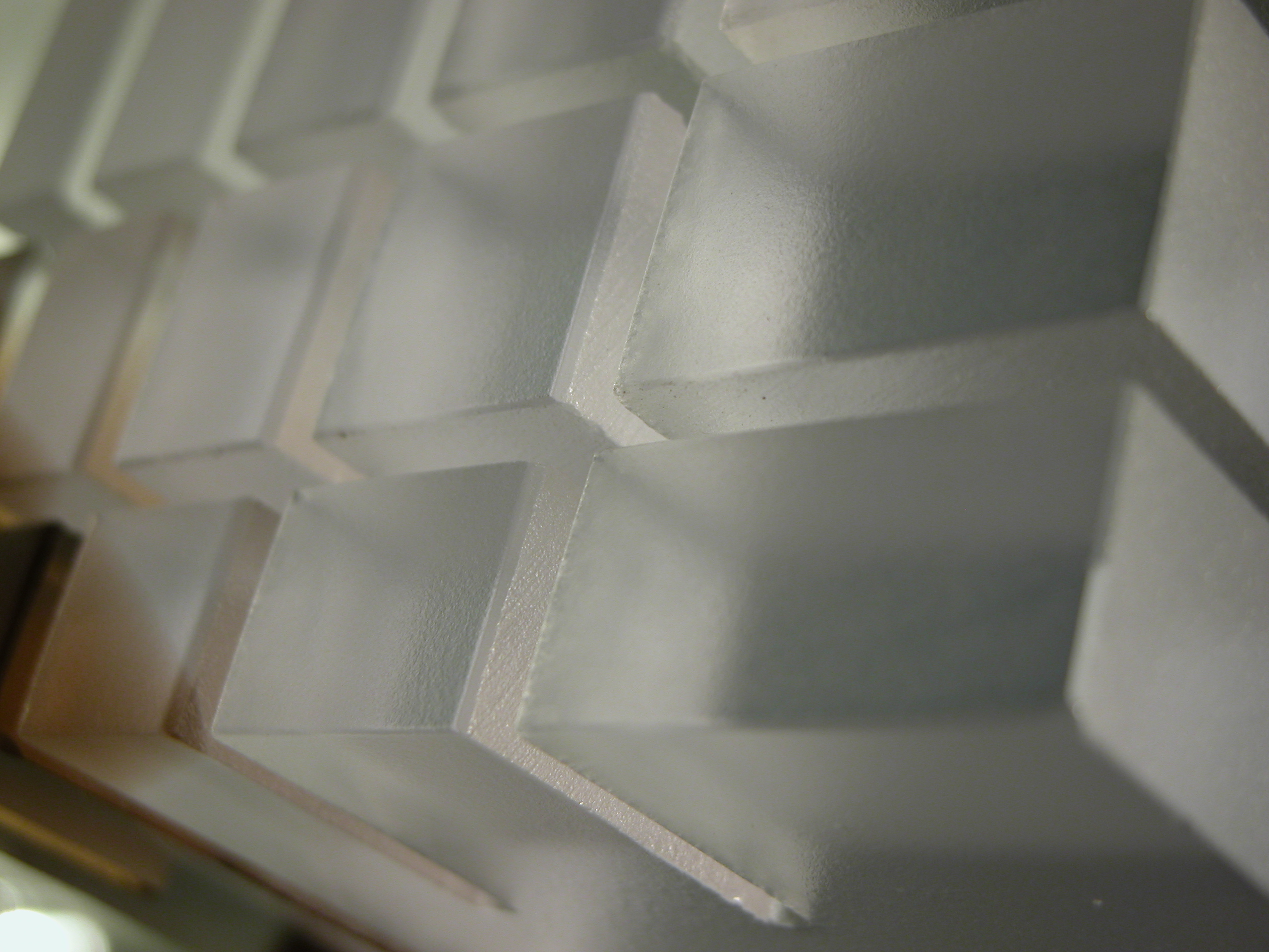 art sculptures plastic block blocks box boxes perspex grid