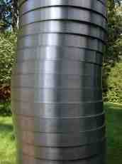 modern art sculpture metal round rounded circles