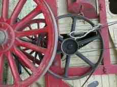 wheel wheels of industry iron industiral spokes red black