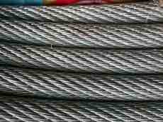 steel metal wire cable coiled hard grey gray