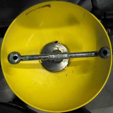 eye shower eye-shower spray metal plastic yellow lab mechanic