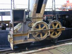metal crane wheel wheels mechanics mechanical naval