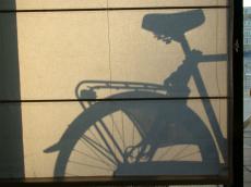 silhouette shadow bike bicicle curtain texture fabric weave wove
