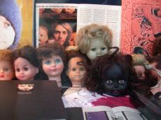 doll heads faces hair plastic dolls