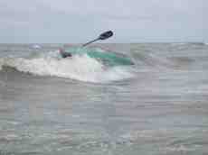 nature characters humanoids sports kajak sea wave