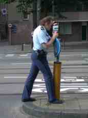 nature characters humanoids police speedcontrol laserptrol lasergun male amsterdam