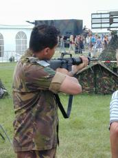 soldier man militair fighter ak47 gun demonstration show army defence shooting firing tent camouflagenet camouflage outfit