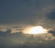 sky clouds cloudy sunset sundown sun shining dark darkening panorama