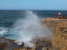 jacco curacao nature landscapes waterscapes seascapes wave water sprinkle fountain coast rock ocean