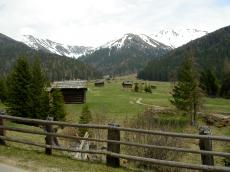 paul nature landscapes alps mountainscape mountains snow fence wood wooden shed sheds