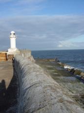 vickysheperd nature landscapes seascapes lighthouse coast ocean sea concrete wall