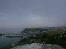 small scottish village fishing coastal green rolling hills sea ocean cold