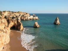 nature landscapes beachscape portugal rocks rocky ocean sunbathing