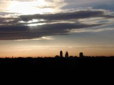nature landscapes cityscapes skyline cloudscapes clouds sunset dusk dawn sunrise amsterdam rembrandttower rembrandtower tower towers silhouette