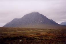 scotland highlands highland mountain hill distance horizon misty clouds top