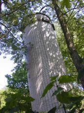 tower cilinder architecture exteriors tiles pole chimney