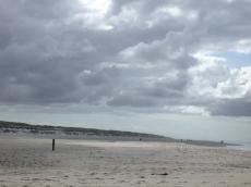 sea winter sand beach dunes grey stormy sky