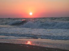 nature landscapes seascapes beachscapes sunset sunrise dusk dawn wave waves sea beach sand sun water texel
