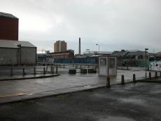parking lot parkinglot inner city urban graffiti booth damp dreary