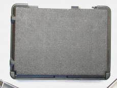 trunk case suitcase grey hard