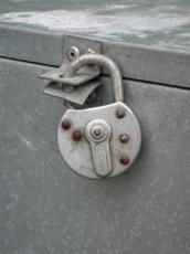 lock padlock hanging hang metal iron heavy chest locked heavy