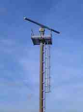 radar tower pole sky blue maartent
