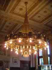 maartent chandelier lights grand mansion castle hall golden decoration