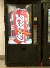 coca cola vending machine soft drink drinks cans