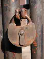 lock objects metal lips locked